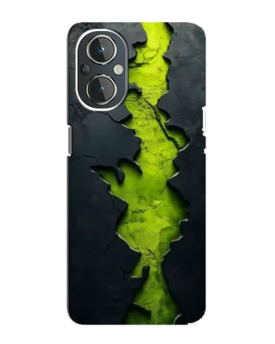Чехол для OnePlus Nord N20 с картинкой «Салатовый разлом скалы» Чехол для OnePlus Nord N20 с картинкой «Салатовый разлом скалы»