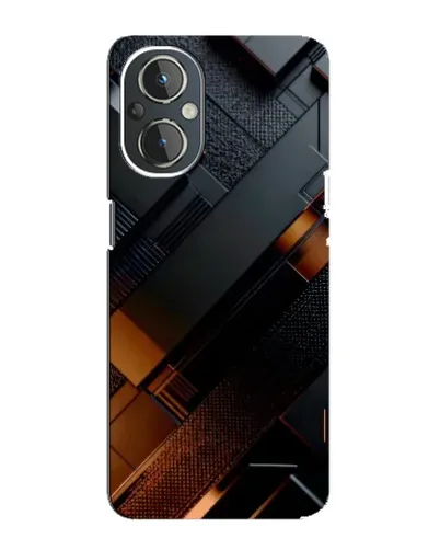Чехол для OnePlus Nord N20 с картинкой «Черные геометрические блоки» Чехол для OnePlus Nord N20 с картинкой «Черные геометрические блоки»