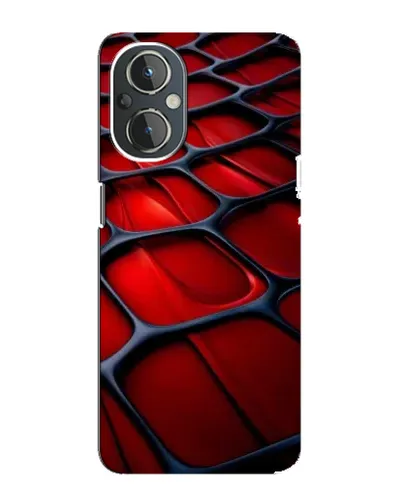 Чехол для OnePlus Nord N20 с картинкой «Красная глянцевая сетка» Чехол для OnePlus Nord N20 с картинкой «Красная глянцевая сетка»