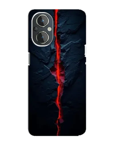Чехол для OnePlus Nord N20 с картинкой «Kрасная лавовая трещина» Чехол для OnePlus Nord N20 с картинкой «Kрасная лавовая трещина»
