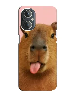 Чехол для OnePlus Nord N20 с картинкой «Капибара с языком» Чехол для OnePlus Nord N20 с картинкой «Капибара с языком»
