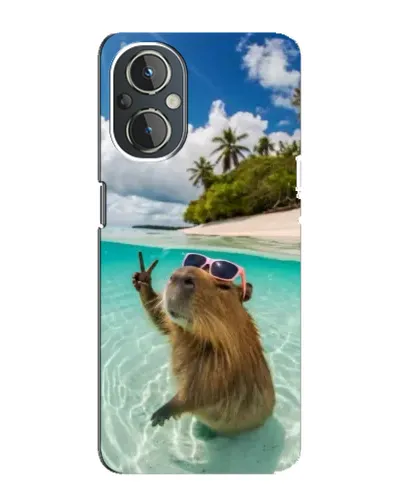 Чехол для OnePlus Nord N20 с картинкой «Капибара на море» Чехол для OnePlus Nord N20 с картинкой «Капибара на море»