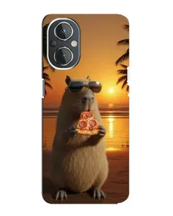 Чехол для OnePlus Nord N20 с картинкой «Капибара с пиццей» Чехол для OnePlus Nord N20 с картинкой «Капибара с пиццей»
