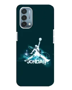 Чехол для OnePlus Nord N200 5G (DE211) с картинкой «Jordan Blue Fire» Чехол для OnePlus Nord N200 5G (DE211) с картинкой «Jordan Blue Fire»