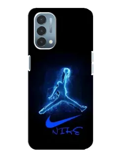 Чехол для OnePlus Nord N200 5G (DE211) с картинкой «Jordan Neon Blue» Чехол для OnePlus Nord N200 5G (DE211) с картинкой «Jordan Neon Blue»