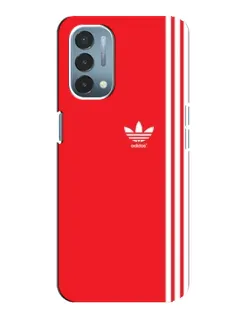 Чехол для OnePlus Nord N200 5G (DE211) с картинкой «Красный минимализм Adidas» Чехол для OnePlus Nord N200 5G (DE211) с картинкой «Красный минимализм Adidas»
