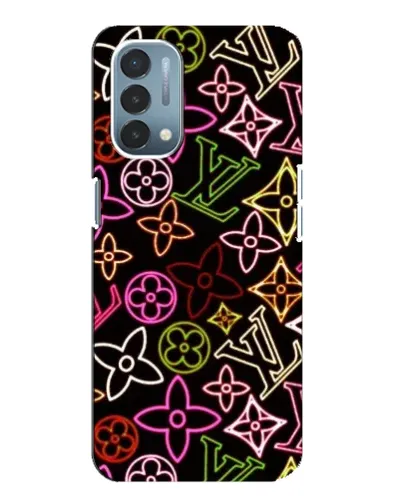 Чехол для OnePlus Nord N200 5G (DE211) с картинкой «Неоновый микс Nike»
