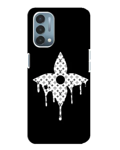 Чехол для OnePlus Nord N200 5G (DE211) с картинкой «Цветочная монограмма»