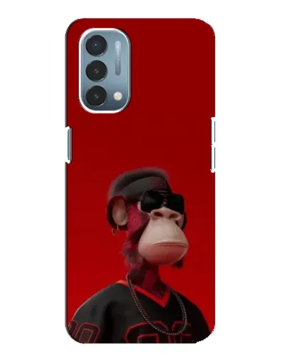 Чехол для OnePlus Nord N200 5G (DE211) с картинкой «Bored Ape в красном» Чехол для OnePlus Nord N200 5G (DE211) с картинкой «Bored Ape в красном»