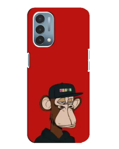 Чехол для OnePlus Nord N200 5G (DE211) с картинкой «Bored Ape — красный фон» Чехол для OnePlus Nord N200 5G (DE211) с картинкой «Bored Ape — красный фон»