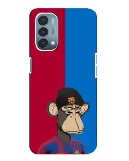 Чехол для OnePlus Nord N200 5G (DE211) с картинкой «Bored Ape — фанат Барсы» Чехол для OnePlus Nord N200 5G (DE211) с картинкой «Bored Ape — фанат Барсы»