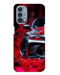 Чехол для OnePlus Nord N200 5G (DE211) с картинкой «Спортивная BMW и цветы» Чехол для OnePlus Nord N200 5G (DE211) с картинкой «Спортивная BMW и цветы»