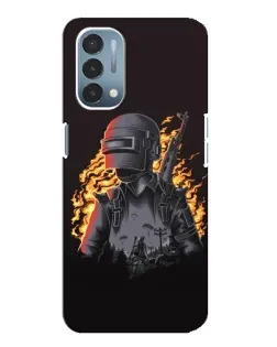Чехол для OnePlus Nord N200 5G (DE211) с картинкой «PUBG — огненный силуэт» Чехол для OnePlus Nord N200 5G (DE211) с картинкой «PUBG — огненный силуэт»
