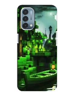 Чехол для OnePlus Nord N200 5G (DE211) с картинкой «Minecraft лесной пейзаж»