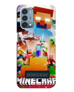 Чехол для OnePlus Nord N200 5G (DE211) с картинкой «Minecraft герои игры»