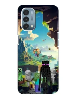 Чехол для OnePlus Nord N200 5G (DE211) с картинкой «Эндермен в лесу»