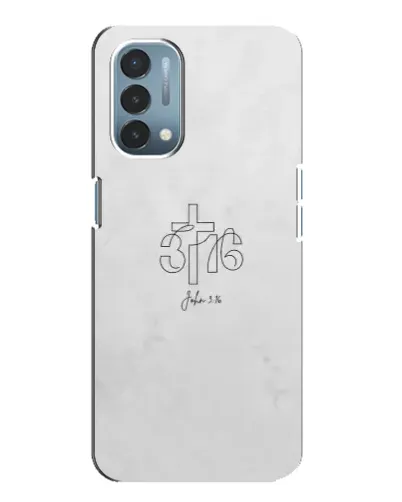 Чехол для OnePlus Nord N200 5G (DE211) с картинкой «Иоанна 3:16 Крест»