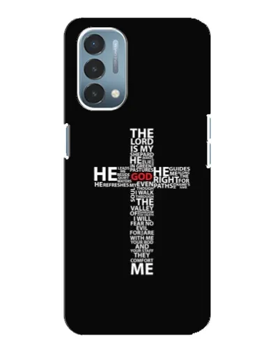 Чехол для OnePlus Nord N200 5G (DE211) с картинкой «Текстовый крест» Чехол для OnePlus Nord N200 5G (DE211) с картинкой «Текстовый крест»
