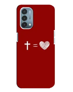 Чехол для OnePlus Nord N200 5G (DE211) с картинкой «Уравнение любви»