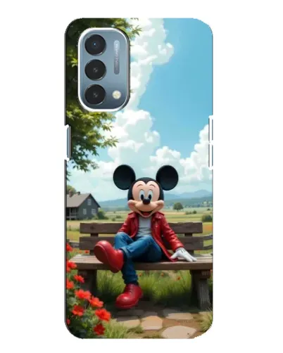 Чехол для OnePlus Nord N200 5G (DE211) с картинкой «Микки на скамейке» Чехол для OnePlus Nord N200 5G (DE211) с картинкой «Микки на скамейке»