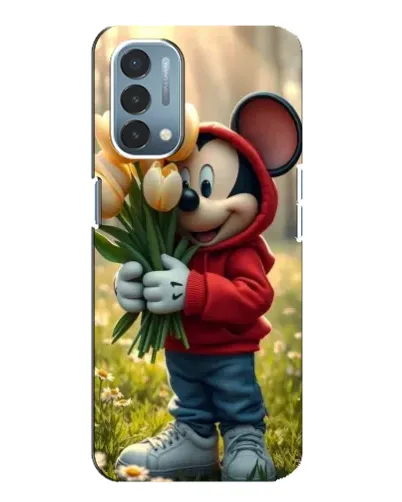 Чехол для OnePlus Nord N200 5G (DE211) с картинкой «Микки с тюльпанами» Чехол для OnePlus Nord N200 5G (DE211) с картинкой «Микки с тюльпанами»