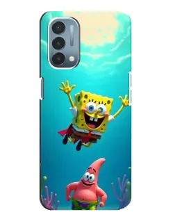 Чехол для OnePlus Nord N200 5G (DE211) с картинкой «Спанч Боб под водой»