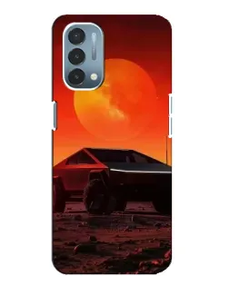Чехол для OnePlus Nord N200 5G (DE211) с картинкой «Cybertruck на Марсе»