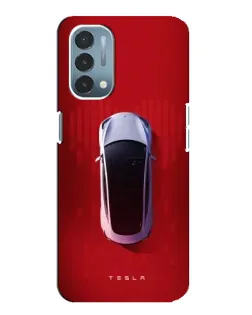 Чехол для OnePlus Nord N200 5G (DE211) с картинкой «Tesla Top View»