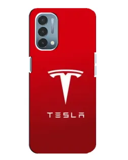 Чехол для OnePlus Nord N200 5G (DE211) с картинкой «Tesla Red Classic»