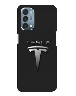 Чехол для OnePlus Nord N200 5G (DE211) с картинкой «Стальной логотип Tesla»
