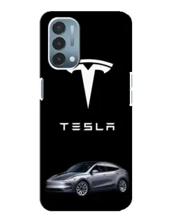 Чехол для OnePlus Nord N200 5G (DE211) с картинкой «Tesla Model Y»