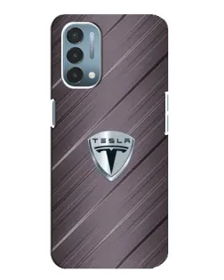 Чехол для OnePlus Nord N200 5G (DE211) с картинкой «Металлическая текстура Tesla»