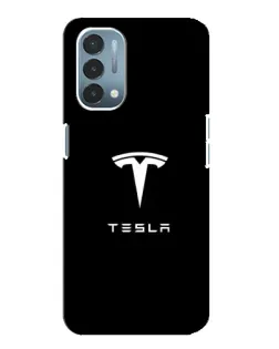 Чехол для OnePlus Nord N200 5G (DE211) с картинкой «Tesla White Logo»