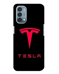 Чехол для OnePlus Nord N200 5G (DE211) с картинкой «Tesla Red Logo»