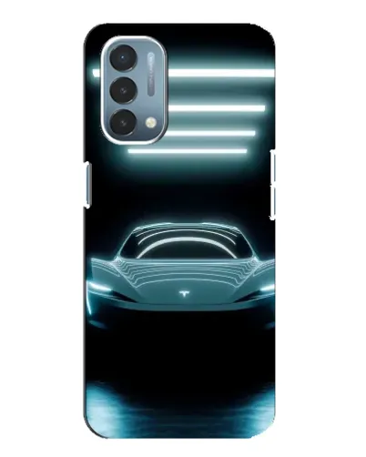 Чехол для OnePlus Nord N200 5G (DE211) с картинкой «Tesla в неоне» Чехол для OnePlus Nord N200 5G (DE211) с картинкой «Tesla в неоне»