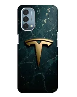 Чехол для OnePlus Nord N200 5G (DE211) с картинкой «Мраморная Tesla Gold»