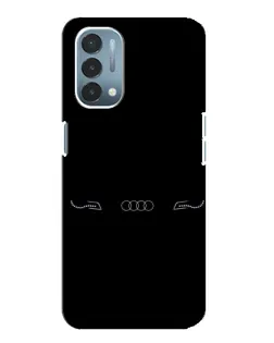 Чехол для OnePlus Nord N200 5G (DE211) с картинкой «Audi — световой подпись»