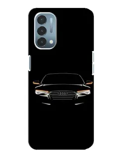 Чехол для OnePlus Nord N200 5G (DE211) с картинкой «Audi — ночной контур»