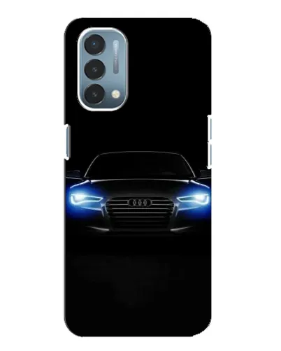 Чехол для OnePlus Nord N200 5G (DE211) с картинкой «Audi в неоне»