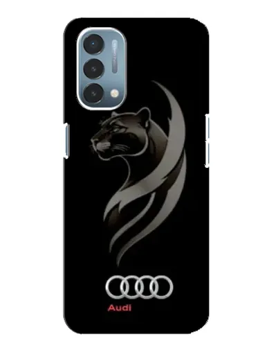 Чехол для OnePlus Nord N200 5G (DE211) с картинкой «Графика — пантера и Audi»