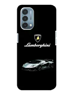 Чехол для OnePlus Nord N200 5G (DE211) с картинкой «Логотип Lamborghini классика»