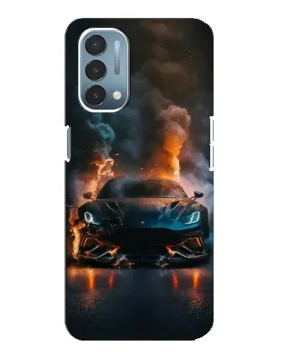 Чехол для OnePlus Nord N200 5G (DE211) с картинкой «Lamborghini дымная эстетика»