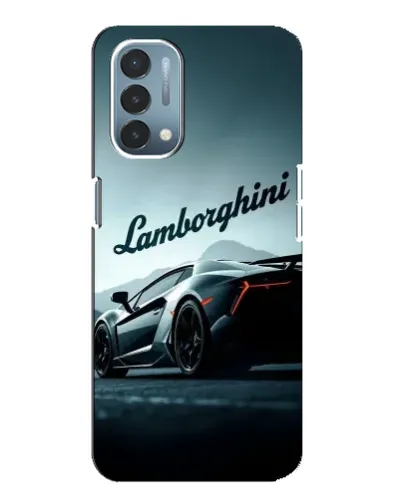 Чехол для OnePlus Nord N200 5G (DE211) с картинкой «Классическая надпись Lamborghini»