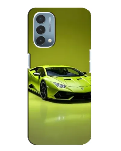 Чехол для OnePlus Nord N200 5G (DE211) с картинкой «Салатовый Lamborghini Huracan»