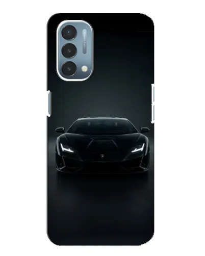 Чехол для OnePlus Nord N200 5G (DE211) с картинкой «Черный Lamborghini Aventador»