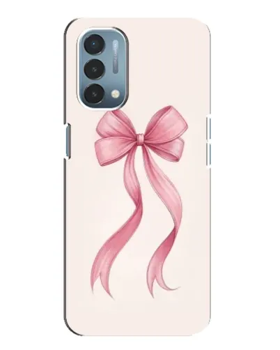 Чехол для OnePlus Nord N200 5G (DE211) с картинкой «Розовый бант»