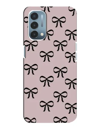 Чехол для OnePlus Nord N200 5G (DE211) с картинкой «Черные бантики»