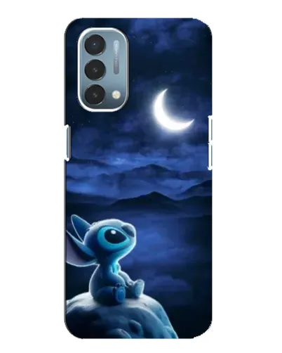 Чехол для OnePlus Nord N200 5G (DE211) с картинкой «Лунная ночь Стича»
