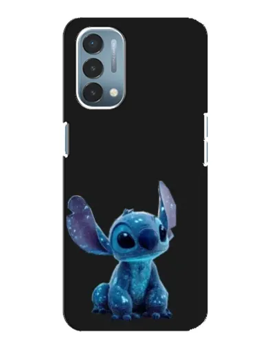 Чехол для OnePlus Nord N200 5G (DE211) с картинкой «Стич на черном»