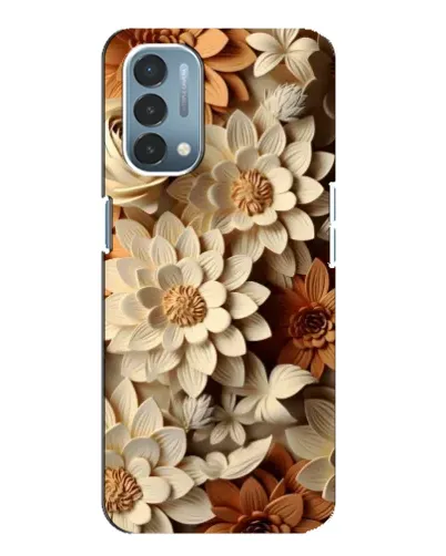 Чехол для OnePlus Nord N200 5G (DE211) с картинкой «Бежевый флористический декор» Чехол для OnePlus Nord N200 5G (DE211) с картинкой «Бежевый флористический декор»
